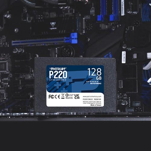 Actual product image Patriot SSD 128GB 2.5" P220 SATA3 550/480 (128 GB, 2.5")