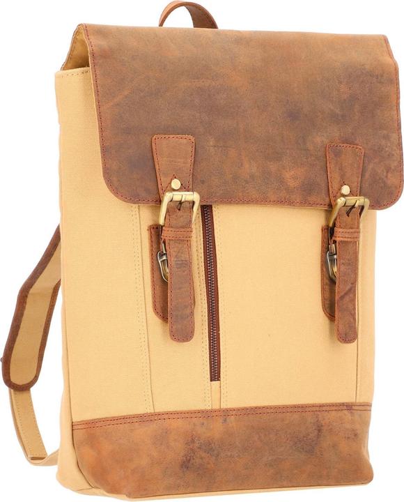 Produktbild Dermata Rucksack aus Canvas/Leder (18 l)