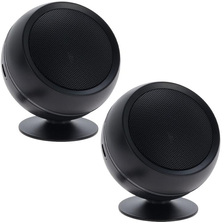Actual product image ProWorld Mini speaker with LED strip, Bluetooth 5.0, set of 2 (3 h)