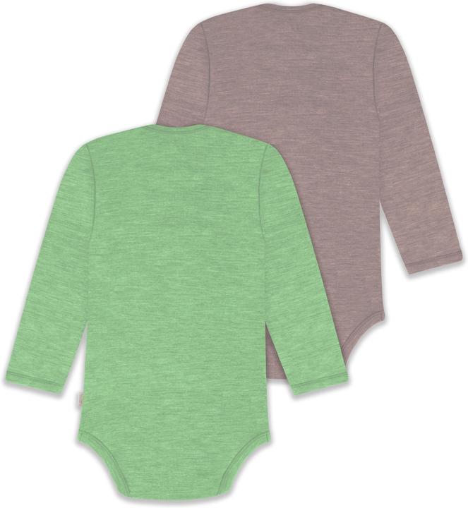 Produktbild Normani 2er Pack Baby Merino Body Langarm „Auckland" - 9381 (74)