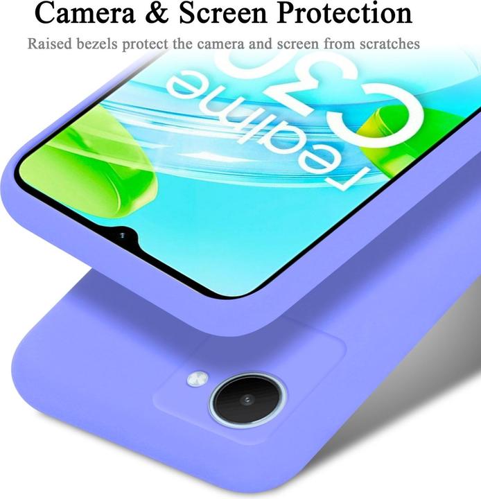 Produktbild Cadorabo TPU Liquid Silicone Case Hülle für Realme C30 / Narzo 50i PRIME (Realme Narzo 50i Prime, Nokia C30)