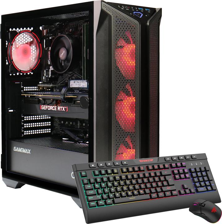 Actual product image Hyrican GAMEMAX Brufen C1 7427 Ryzen 5 7500F 32GB DDR5 1TB SSD RTX 4060 (AMD Ryzen 5 7500F, 32 GB, 1000 GB, GeForce RTX 4060)