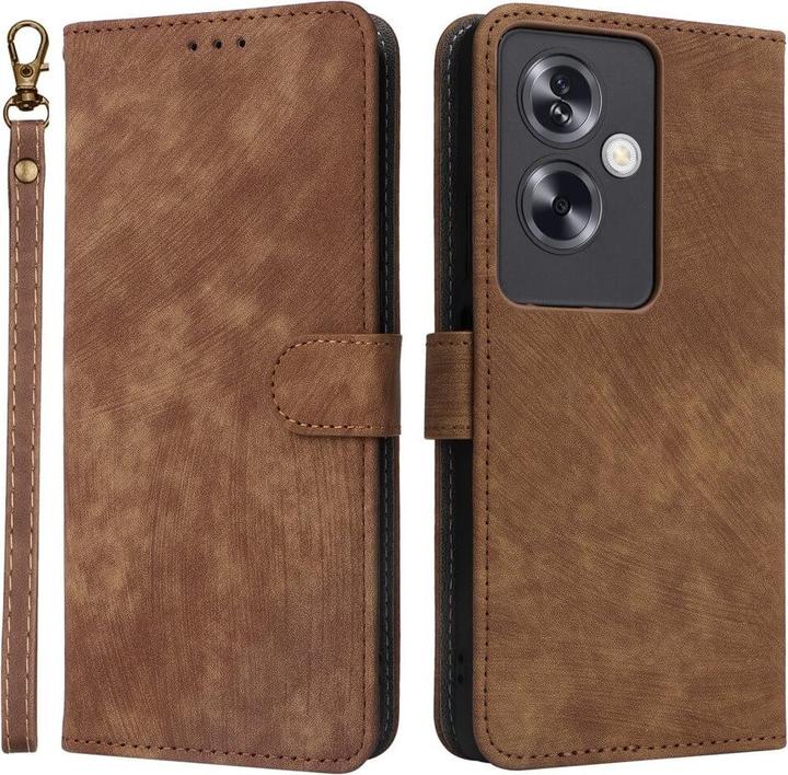 Produktbild Cover-Discount OPPO A79 5G - Etui mit RFID Blocker braun (Oppo A79)