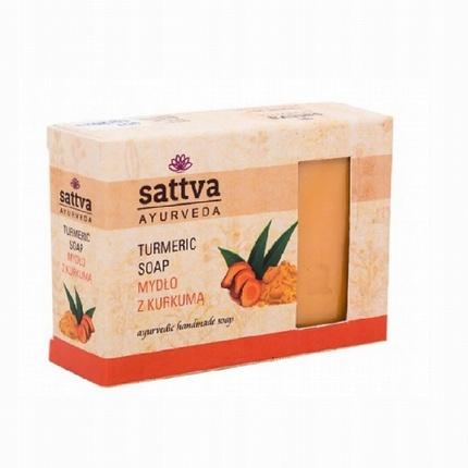 Sattva Ayurveda SATTVA Mydło do ciała w kostce z Kurkumą 125g (Handseife Nachfüllpackung)