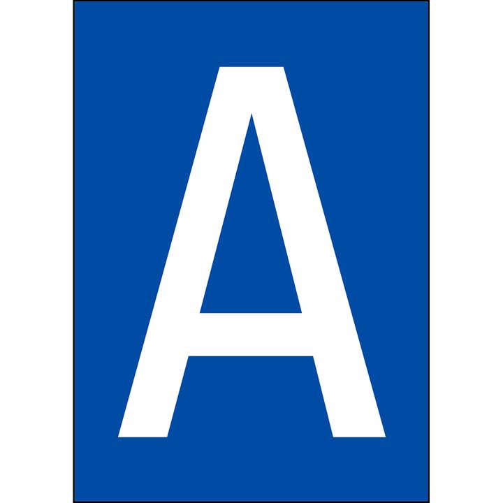 Produktbild Brady A4-Etiketten mit Zahlen und Buchstaben