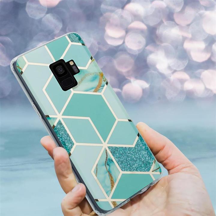 Actual product image Cadorabo IMD TPU Colorful Marble Cover (Samsung Galaxy S9+)