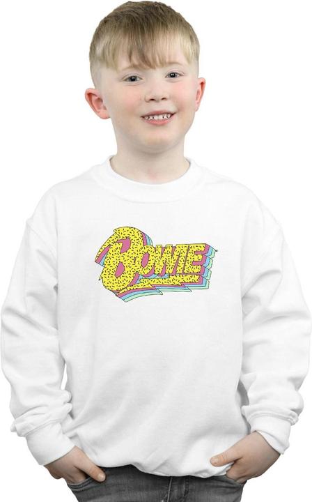 Actual product image David Bowie Boys Moonlight 90s Logo Sweatshirt (128)