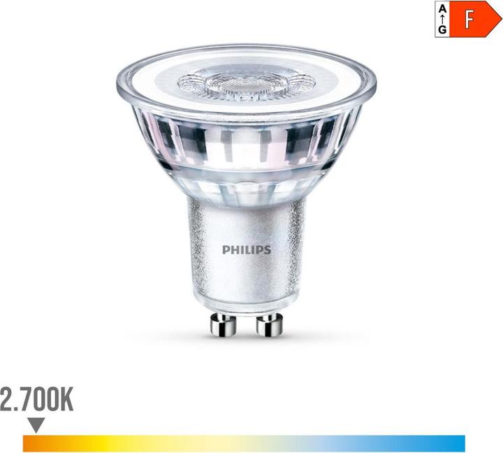 Actual product image Philips Spot (GU10, 4.60 W, 355 lm, 1 x, F)