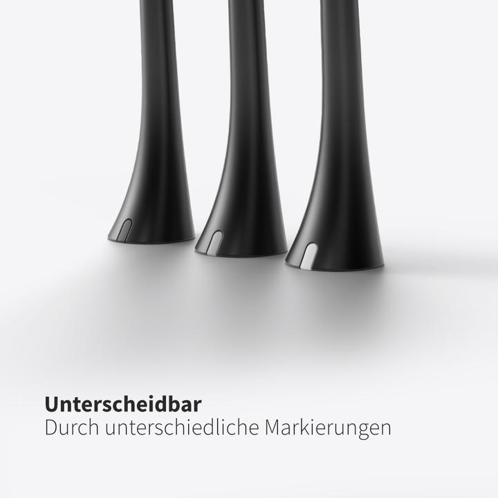 Image du produit Zahnheld Tête de brosse Basic Medium 6x Noir (6 x)