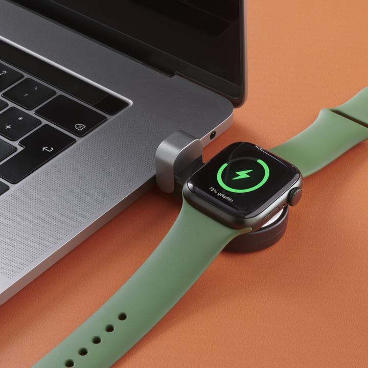 Produktbild Hama Apple Watch Ladegerät f. kabelloses Laden, USB-C-Ladestation magnetisch, SW (5 W)
