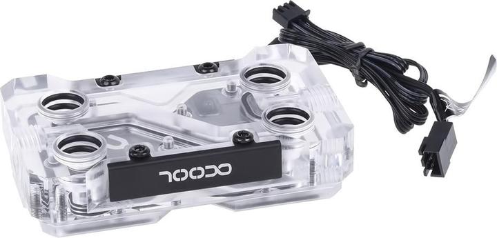 Produktbild Alphacool GPX SLI Connector Dual - Plexi - Addressable RGB - 3 PCI-E Space