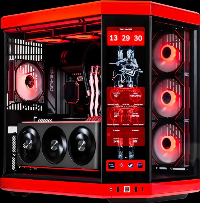 Actual product image Avlano INFERNO High-End PC (AMD Ryzen 9 9900X, 32 GB, 1000 GB, GeForce RTX 5090)