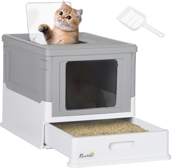 Immagine prodotto PawHut Lettiera per gatti con cassetto estraibile (Lettiera per gatti aperta)