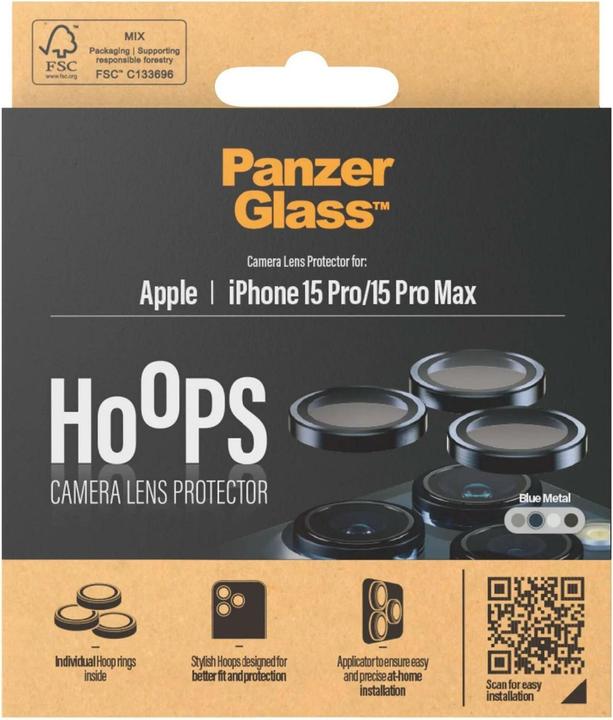 Image du produit PanzerGlass Hoops Camera Lens Protector (1 pièce(s), Apple iPhone 15 Pro Max, Apple iPhone 15 Pro)