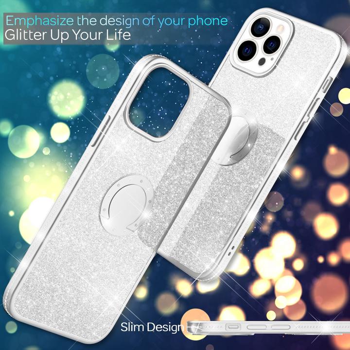 Immagine prodotto Nalia Anello Glitter Silicone Cover (Apple iPhone 13 Pro)