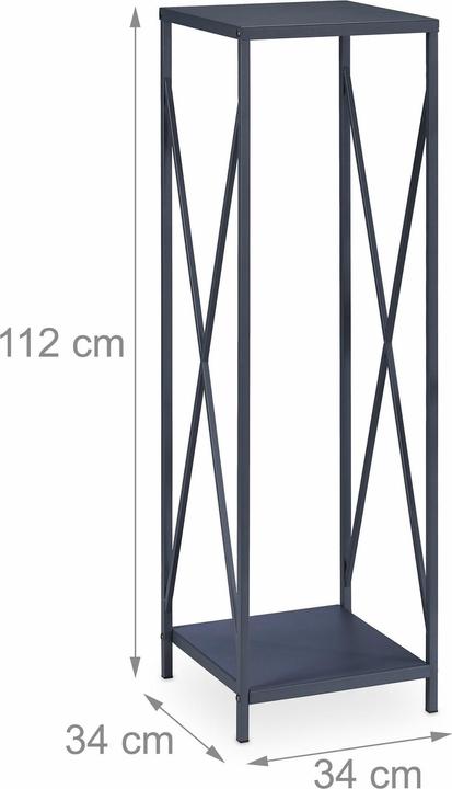 Actual product image Relaxdays Round Floating Shelf, Black (50 x 18.5 x 50 cm)