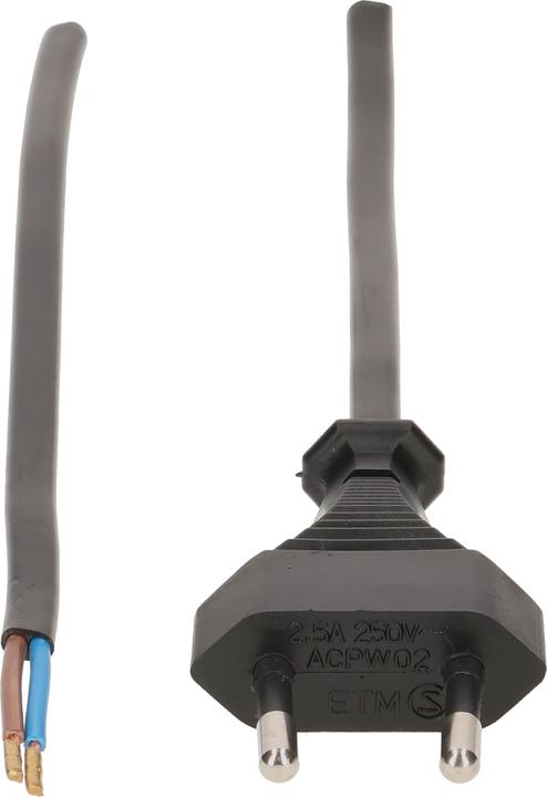 Actual product image Max Hauri TDLF mains cable H03VVH2-F2X0.75 type 26 (3 m)