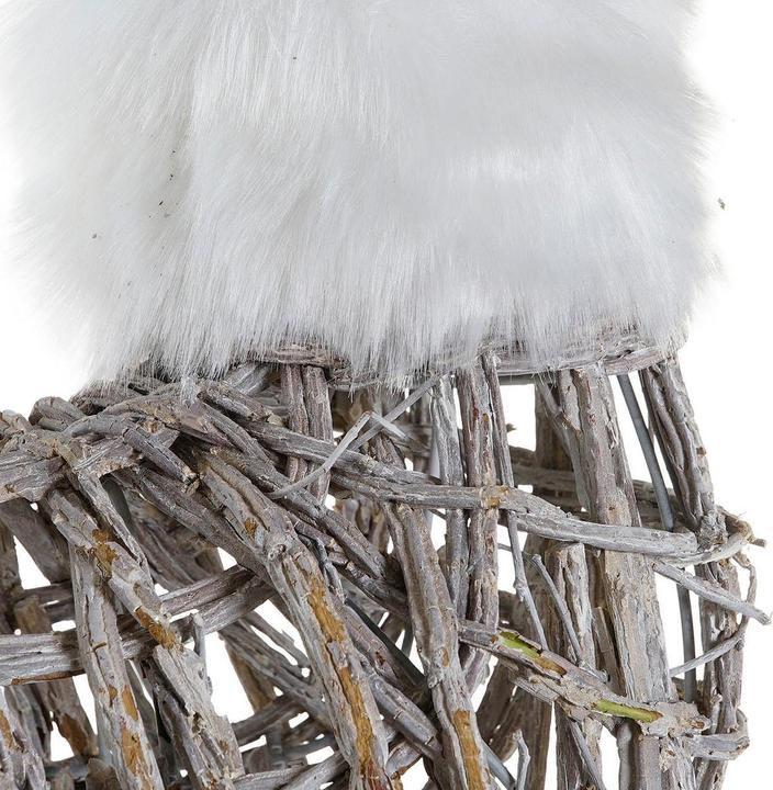 Actual product image DKD Home Decor Weihnachtsschmuck Rentier Weiss korb 33 x 14 x 60 cm (3 Stück)