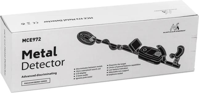 Actual product image Maclean metal detector with discriminator (MCE972)