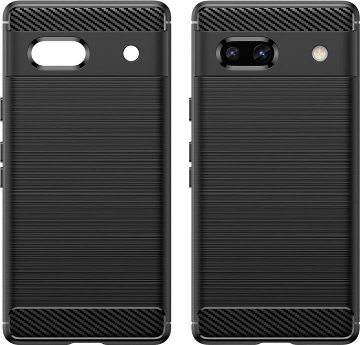 Actual product image Screenguard Carbon Brushed Soft TPU Case (Google Pixel 7a)