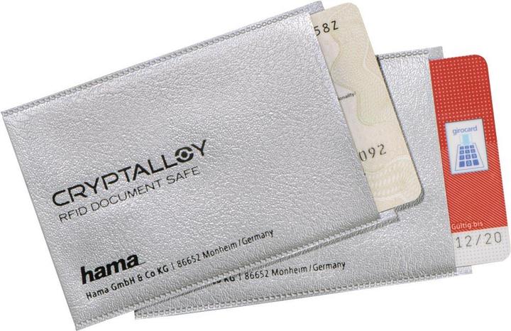 Image du produit Hama Housse de protection pour Perso, carte EC, etc. contre le vol de données par radio, lot de 2