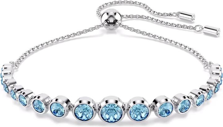 Image du produit Swarovski Imber Tennis Armband Gemischte Rundschliffe Blau (24 cm, Métal Swarovski)
