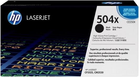 Actual product image HP CE250XC - High yield - Black (FC)