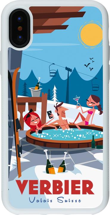 Immagine prodotto PhoneLook Coque Silicone rigide blanc Verbier Mountain Jacuzzi (Apple iPhone XS, Apple iPhone X)