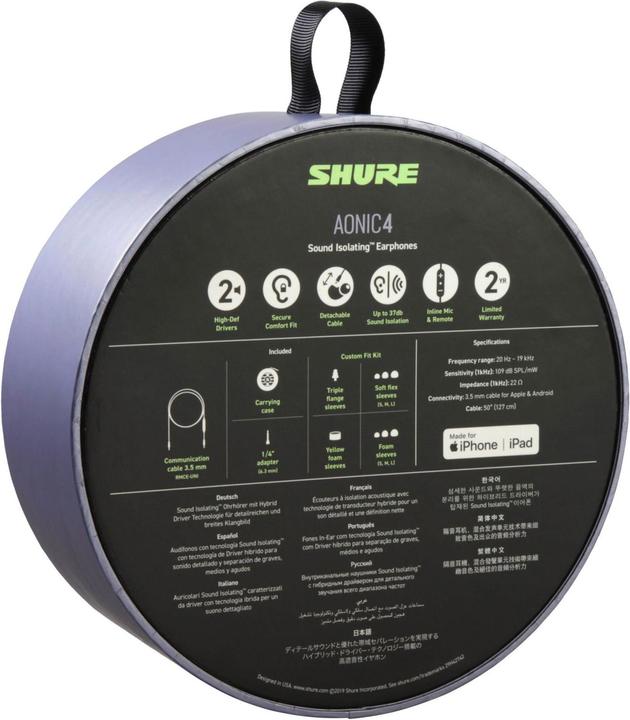 Image du produit Shure Aonic 4 (ANC, Filaire)