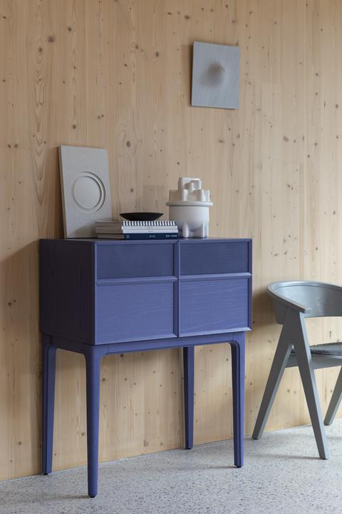 Actual product image Zuiver June Cabinet Ocean Purple (80 x 45 x 100 cm)