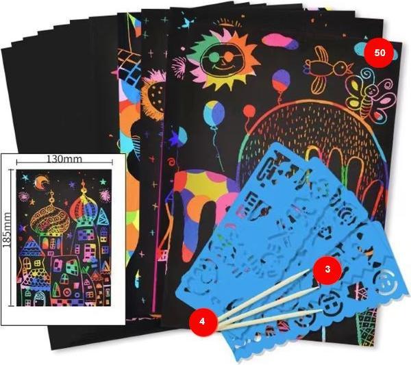 Immagine prodotto MU Classic Carta magica arcobaleno 50 pezzi con accessori