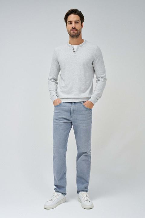 Immagine prodotto Salsa Jeans Pullover Knit Henley W/ Collar Jersey Details (XL)