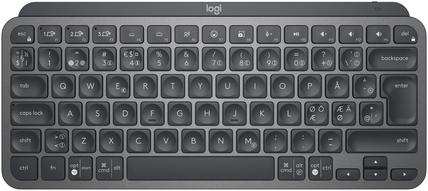 Produktbild Logitech MX Keys Mini for Business, Mini, RF Wireless + Bluetooth, Scherenschlüsselschalter, QWERTY (Eng. Int., Kabellos)