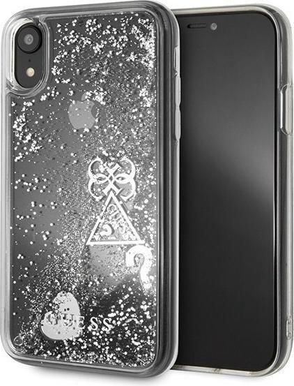 Produktbild Guess GUHCI61GLHFLSI iPhone Xr srebrny /silver hard case Glitter Hearts (Apple iPhone XR)