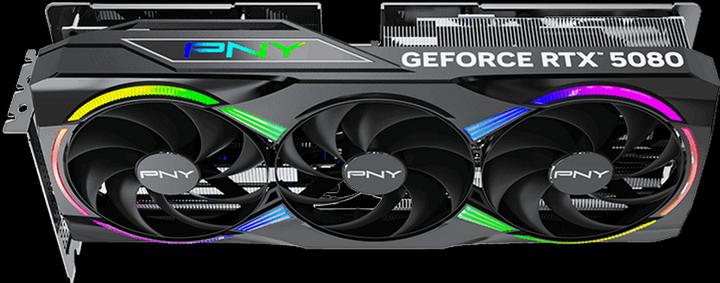 Immagine prodotto PNY GeForce RTX 5080 ARGB Epic-X RGB Overclocked Triple Fan (16 GB)