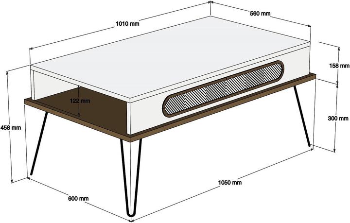 Produktbild Hanah Home Milo (145 x 40 x 45 cm)