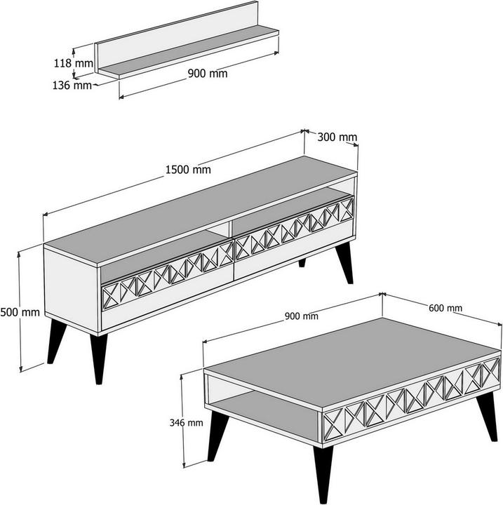 Immagine prodotto Hanah Home Otis (150 x 50 x 30 cm)