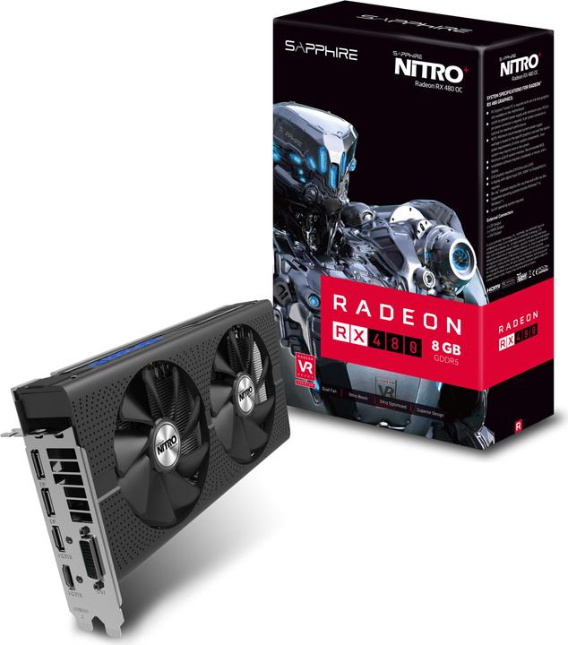 Actual product image Sapphire Radeon RX 480 Nitro+ OC (8 GB)