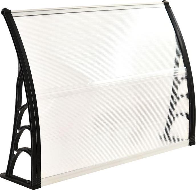 Image du produit Swisshandel24 Auvent porte d'entrée 75 x 100 cm Polycarbonate Transparent