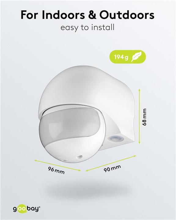 Actual product image Goobay Surface-mounted Pir motion detector (12 m)