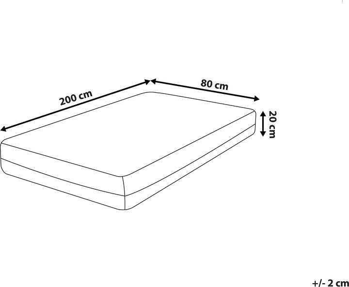 Produktbild Beliani Glee (80 x 200 cm, Schaumstoffkern)