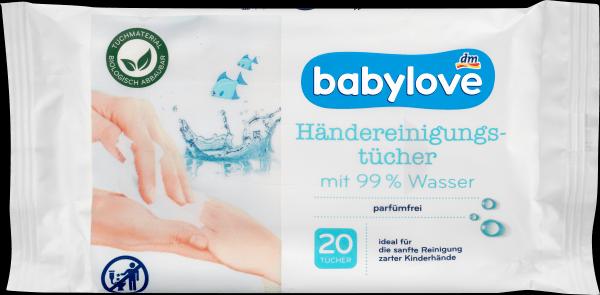 dm babylove Händereinigungstücher (20 Stück)