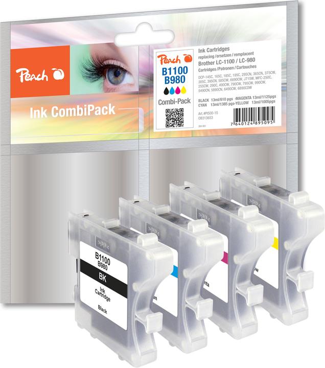 Image du produit Peach Lc-1100, Lc-980 (M, C, Y, CF)