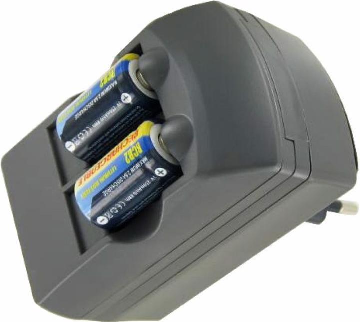 Immagine prodotto AccuCell CR2 caricatore Li-ion, CR-2 caricatore incl. 2x CR2 batteria ricaricabile