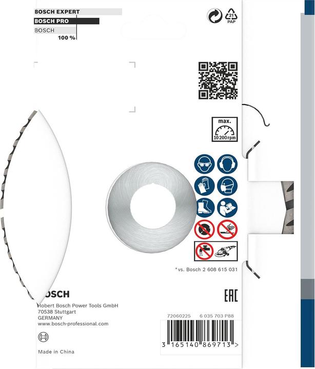 Produktbild Bosch Professional Zubehör PRO Multi Material Diamanttrennscheibe, 150 x 22,23 mm