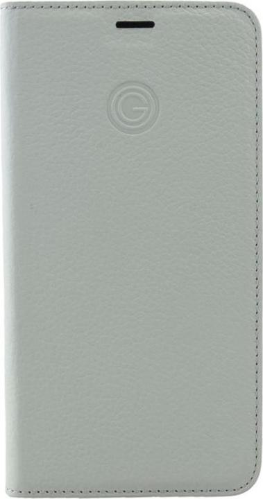 Actual product image Mike Galeli Book cover genuine leather Marc light grey (Apple iPhone 11 Pro)