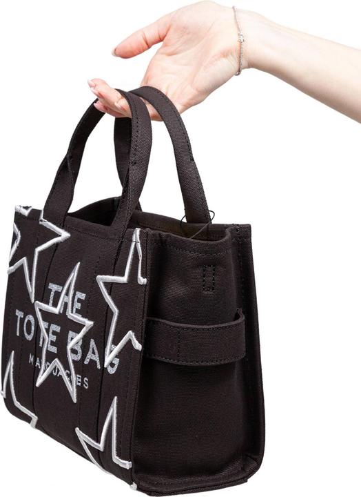 Produktbild Marc Jacobs the small tote i canvas with embroidered stars