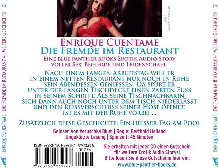 Immagine prodotto Cuentame:Lo sconosciuto del ristorante Ero (Enrique Cuentame, Tedesco)