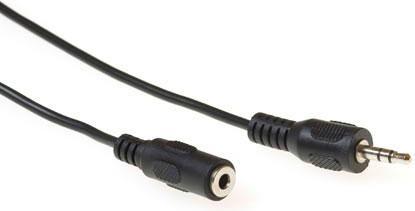 Image du produit 3 mètres de câble de connexion audio 1x 3,5 mm jack mâle - 1x 3.5mm stéréo jack femelle (3 m, Jack 3,5 mm (AUX))