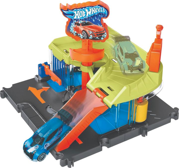 Productafbeelding Hot Wheels Downtown Car Wash Speed Clean